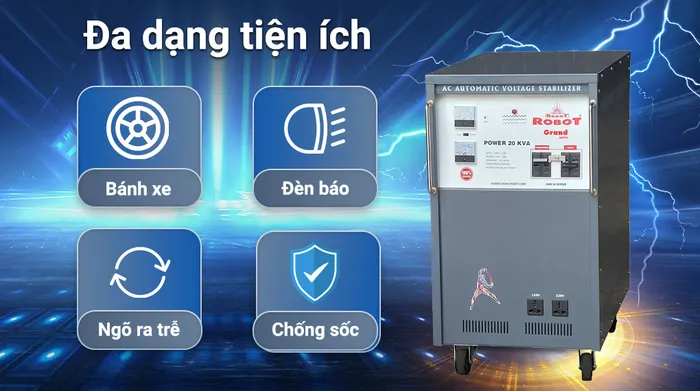Ổn áp Robot 1 pha 20KVA 90 