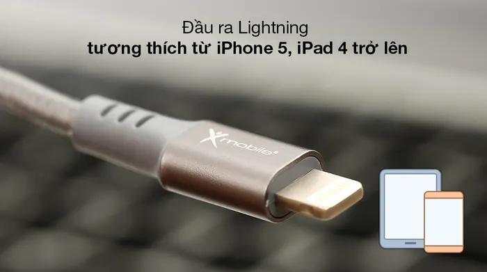 Cáp Type C - Lightning Xmobile LPDC-21 - Đầu ra Lightning