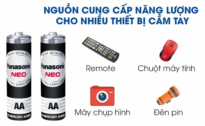 Pin AA 12 viên Manganese Panasonic R6NT-12H