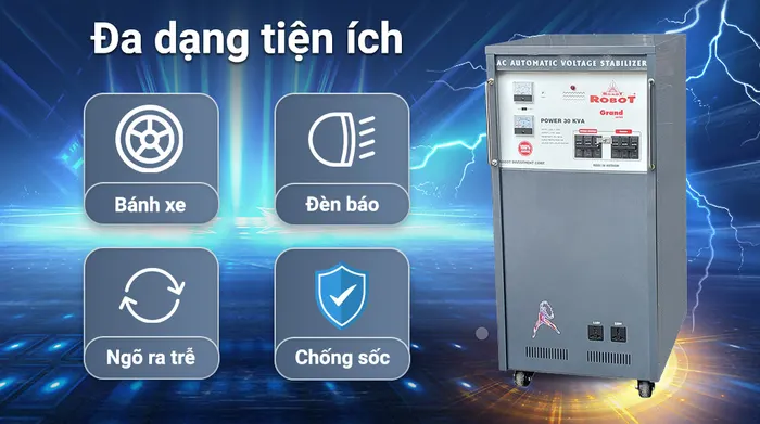 Ổn áp Robot 1 pha 30KVA 150