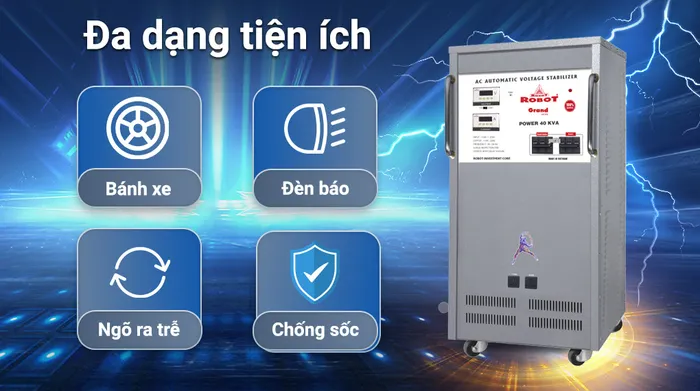Ổn áp Robot 1 pha 40KVA 90