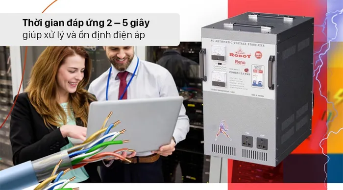 Ổn áp ROBOT 1 Pha 12.5 KVA 90 - Thời gian đáp ứng