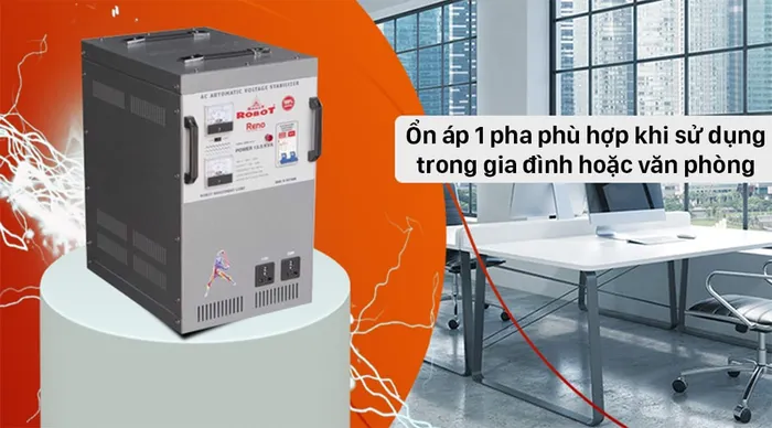 Ổn áp ROBOT 1 Pha 12.5 KVA 90 - ổn áp 1 pha