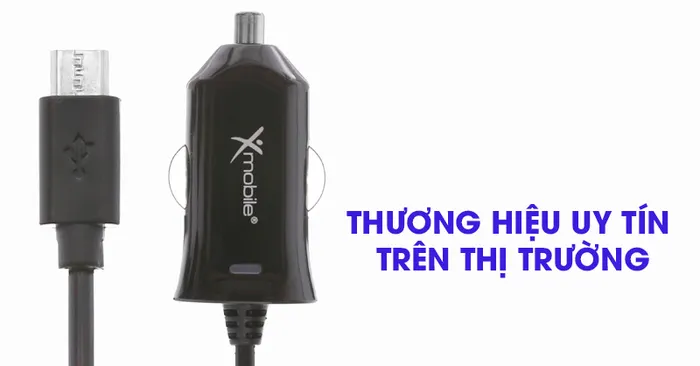 Sạc xe hơi Micro 2.4A 1m Xmobile DS195-WB