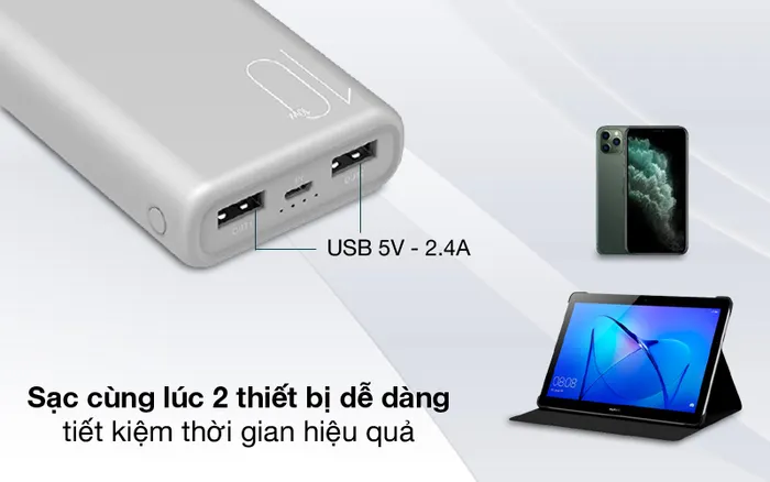 2 cổng ra USB - AVA+ PJ JP192