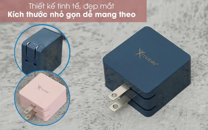 Gọn đẹp - Adapter Sạc 3.4A Dual Xmobile DS730-DB