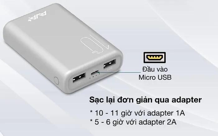 Sạc lại dễ dàng - AVA+ PJ JP192