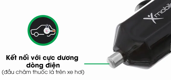 Sạc xe hơi Micro 2.4A 1m Xmobile DS195-WB