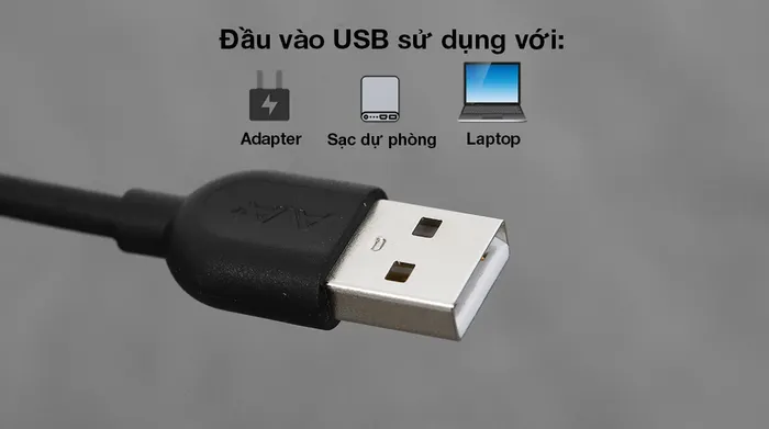 Cáp Type C AVA+ DR-T02 - Nguồn vào USB