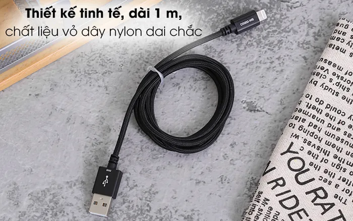 Cáp Lightning MFI 1m Mbest DS949-WB/ DS950-WB - Kiểu dáng đơn giản