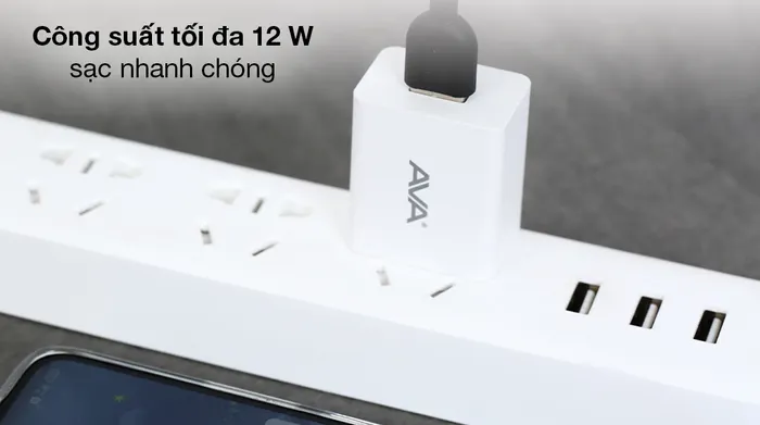 Adapter Sạc AVA+ ASUC01 - Dòng sạc mạnh mẽ 12 W