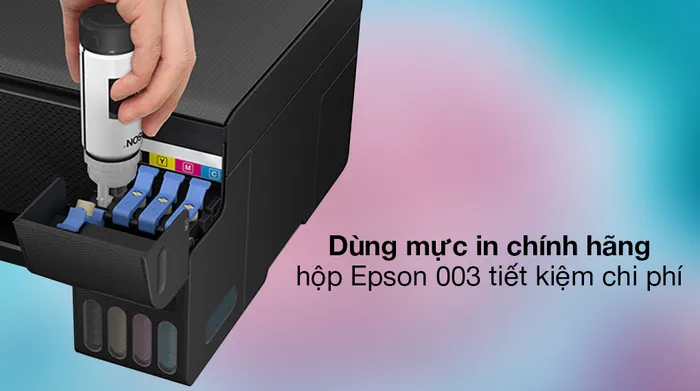 Máy In Phun Màu Đa Năng Epson EcoTank L3210 (C11CJ68501) - Mực in