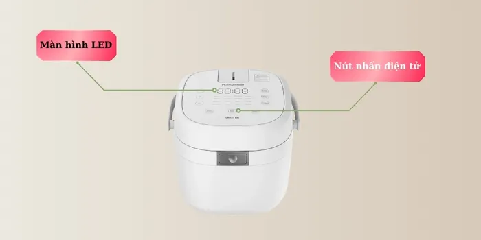Nồi cơm điện cao tần Kangaroo KGR12IH có nút nhấn điện tử