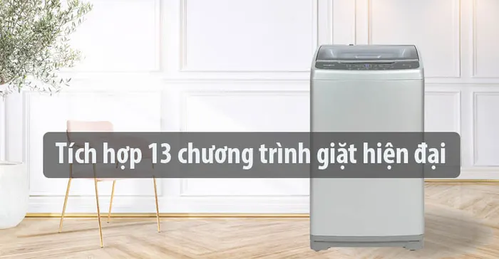 Tích hợp 13 chương trình giặt hiện đại