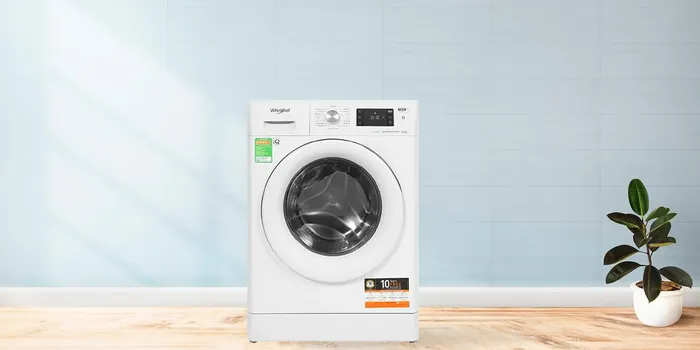 Máy Giặt Whirlpool Inverter 8 Kg FFB8458WV EU có thiết kế hiện đại