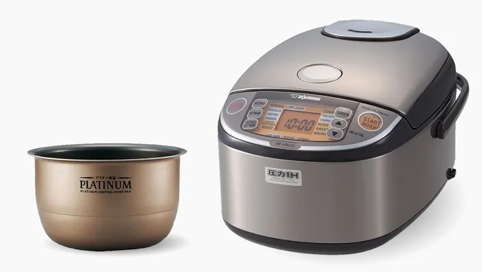 Lòng nồi cơm điện cao tần Zojirushi NP-HRQ10-XT - 1.0L mạ Platinum