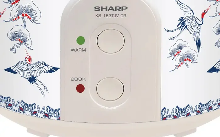 Chức năng giữ ấm nồi cơm điện Sharp KS-223TJV-CR  