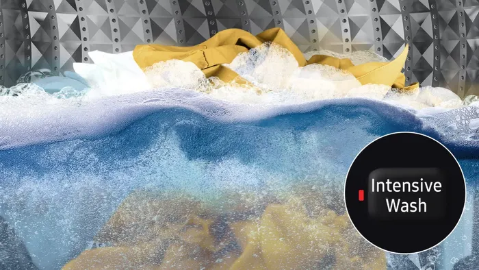 Công nghệ Intensive Wash loại bỏ hiệu quả nhiều vết bẩn cứng đầu