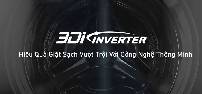 Công nghệ 3D Inverter giặt sạch tối ưu trên Máy Giặt Sấy Panasonic Inverter 10/6 Kg NA-S106FR1BV