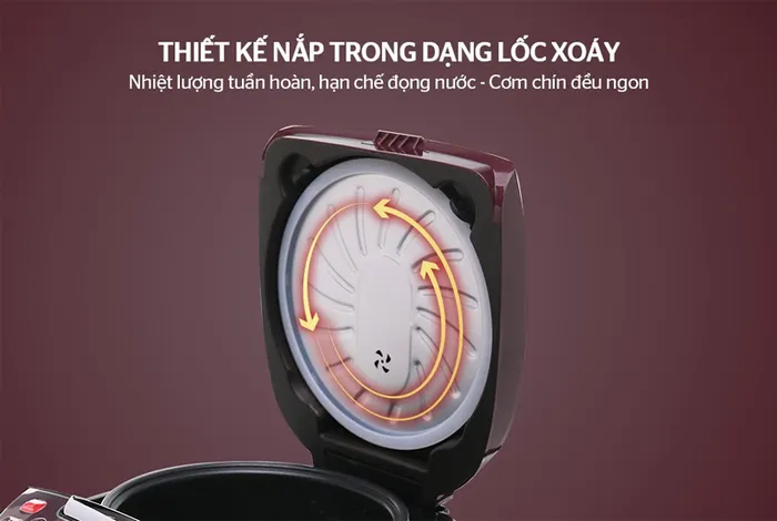 Nắp trong dạng lốc xoáy