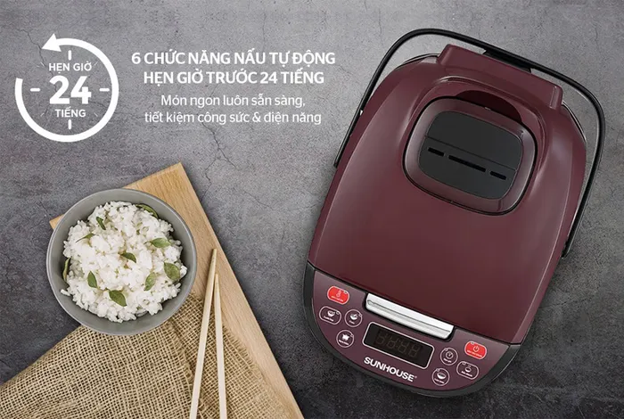 6 chức năng nấu tự động
