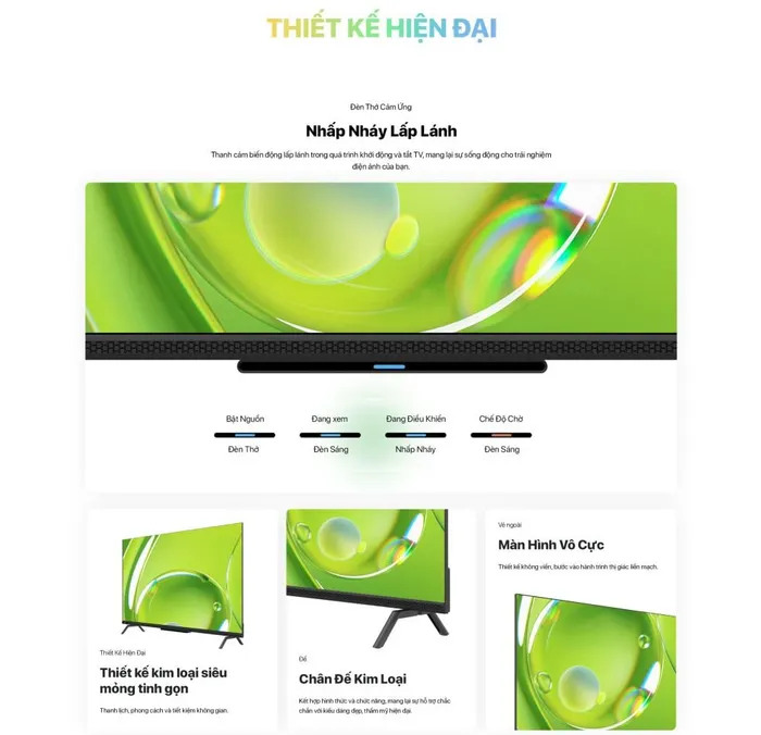 Thiết kế hiện đại, sang trọng với cảm biến động độc đáo