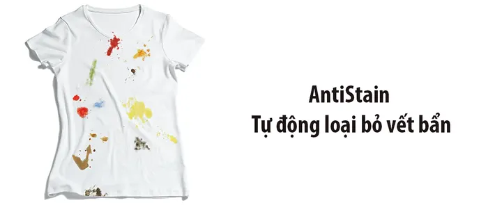 AntiStain tự động loại bỏ vết bẩn