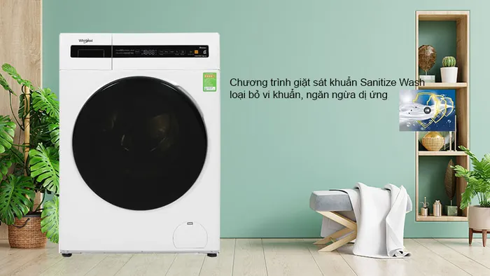 Chương trình giặt sát khuẩn Sanitize Wash loại bỏ vi khuẩn, ngăn ngừa dị ứng