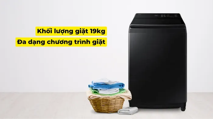 Máy sở hữu khối lượng giặt lớn