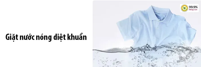 Giặt nước nóng diệt khuẩn