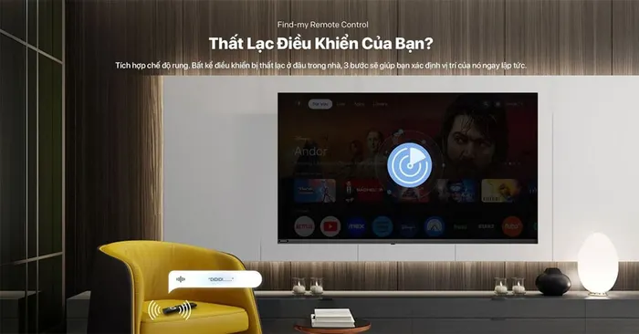 Tính năng tìm điều khiển thất lạc nhanh chóng