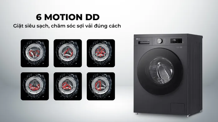 Công nghệ 6 Motion DD chăm sóc sợi vải tối ưu