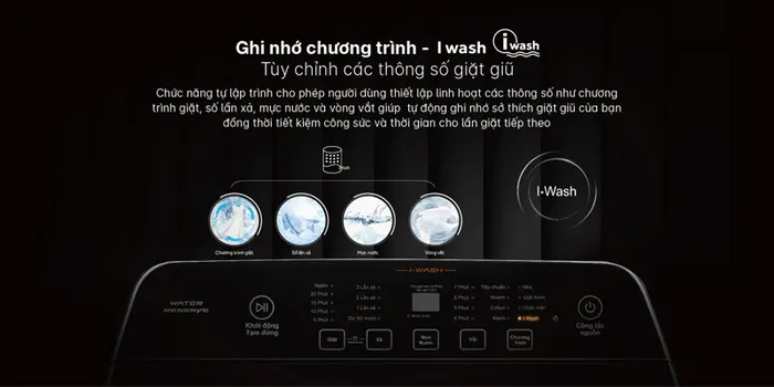 Ghi nhớ chương trình giặt