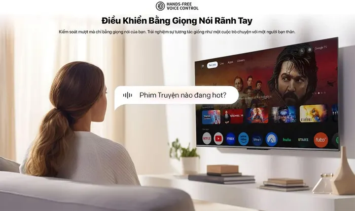 Điều khiển giọng nói rảnh tay giúp bạn sử dụng tivi tiện lợi hơn
