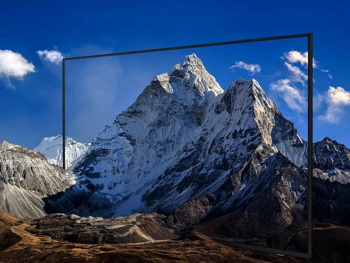 Thiết kế viền mỏng ấn tượng của tivi Samsung 4K 65 inch UA65DU7700