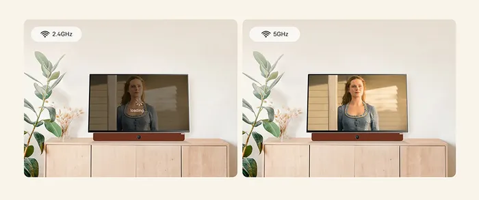 Sử dụng hai băng tần Wi-Fi tiện lợi