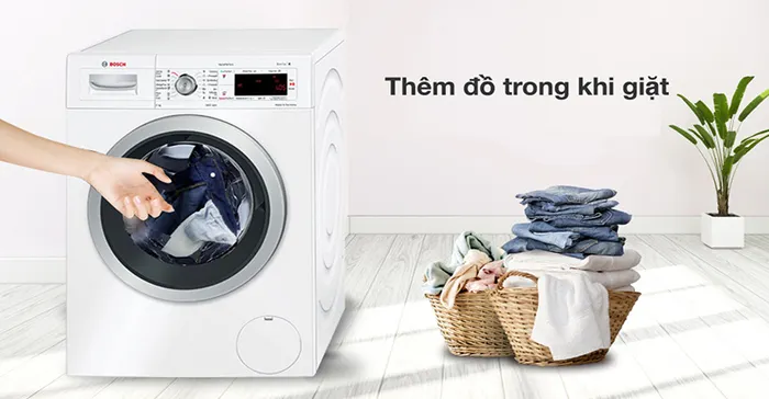 Thêm đồ trong khi giặt
