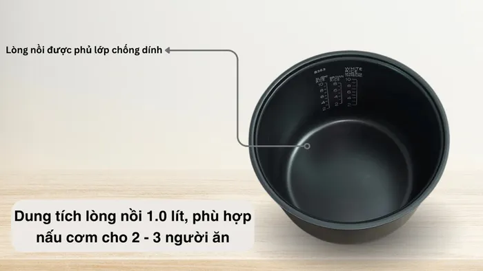  Zojirushi NL-AAQ10-CA có dung tích lòng nồi 1.0 lít 
