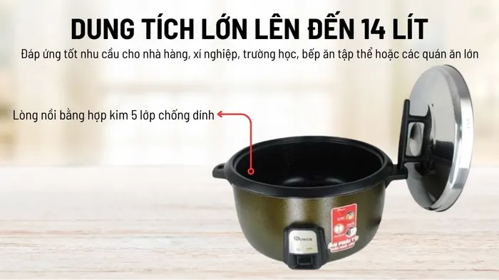 Sowun SW6922 có dung tích lớn lên đến 14 lít