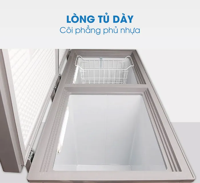 Lòng côi tủ phẳng của Tủ Đông Mát Darling Inverter DMF 4699WSI 2
