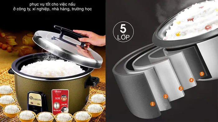 Sowun SW69100S có dung tích lớn lên đến 10 lít