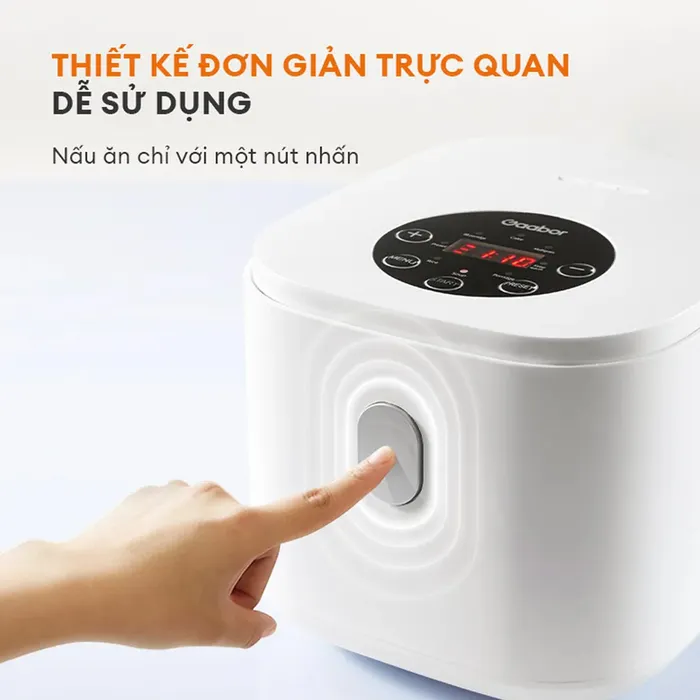 Nồi cơm điện Gaabor GR-S25D điều khiển nút nhấn