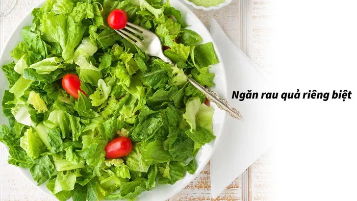 Ngăn rau củ quả chuyên biệt, giữ độ tươi ngon và giòn ngọt trong thời gian dài