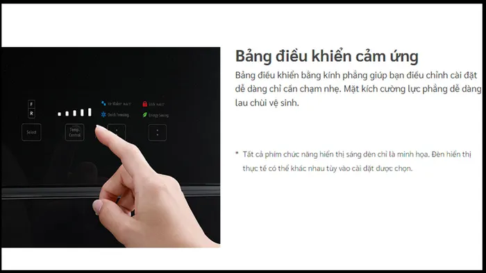 Chỉ với vài thao tác là bạn có thể điều chỉnh chức năng tủ lạnh nhanh chóng