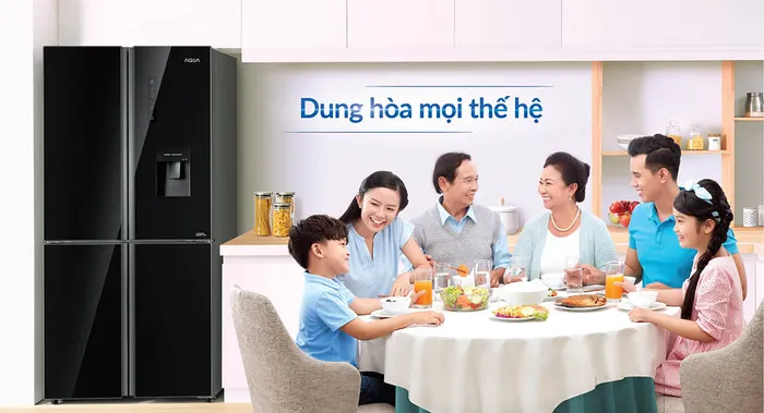 Tủ Lạnh Aqua Inverter 511 Lít AQR-IGW525EM (GB) sở hữu thiết kế thanh lịch