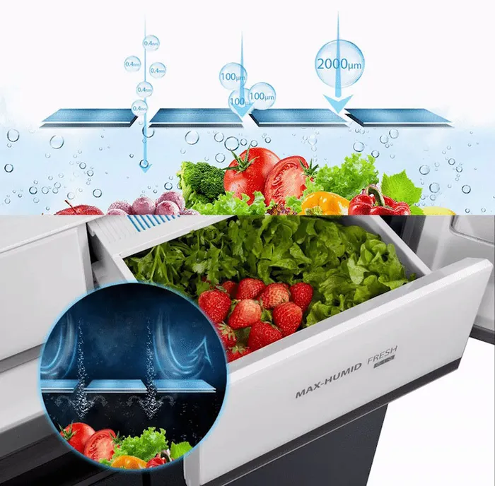 Ngăn cấp ẩm tối đa Max-humid Fresh