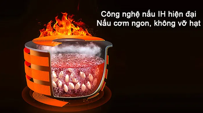 Công nghệ nấu IH hiện đại của nồi Bluestone RCB-5991