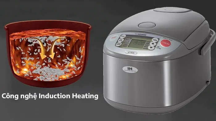 Công nghệ nấu cao tần nồi cơm Zojirushi NP-HBQ18-XA 