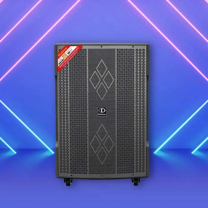 Mặt trước loa Dalton DA-118XP là tấm lưới kim loại bền chắc có hoa văn đẹp mắt