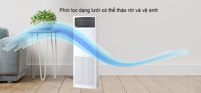 Phin lọc dạng lưới có thể tháo rời và vệ sinh